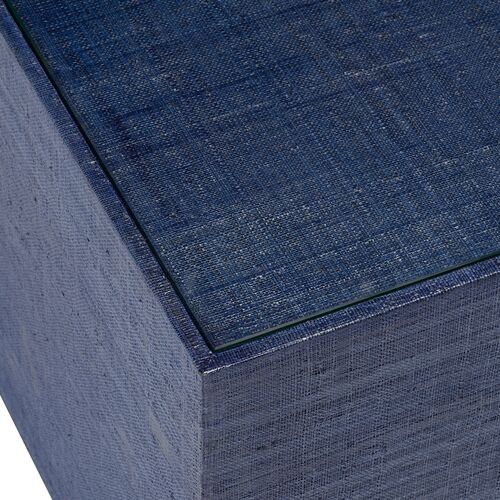 Captiva Raffia Bunching Table, Blue 2 Captiva Raffia Bunching Table, Blue