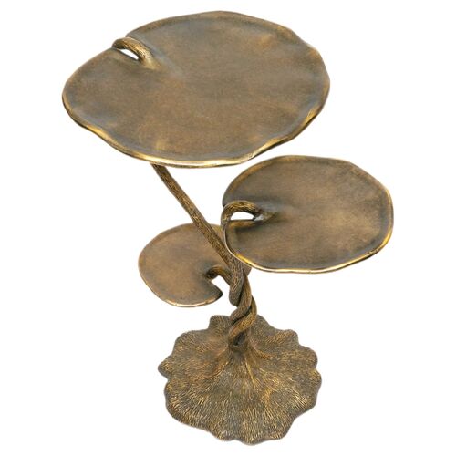 Lily Pad Drinks Table, Brass 2 Lily Pad Drinks Table, Brass