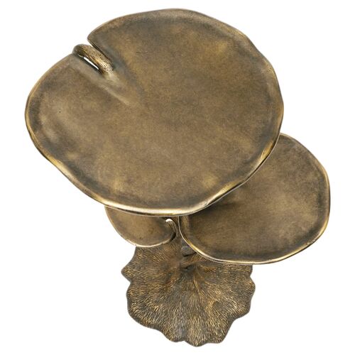 Lily Pad Drinks Table, Brass 4 Lily Pad Drinks Table, Brass