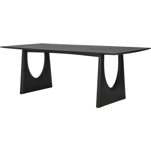 Geometric Dining Table, Black 1 Geometric Dining Table, Black