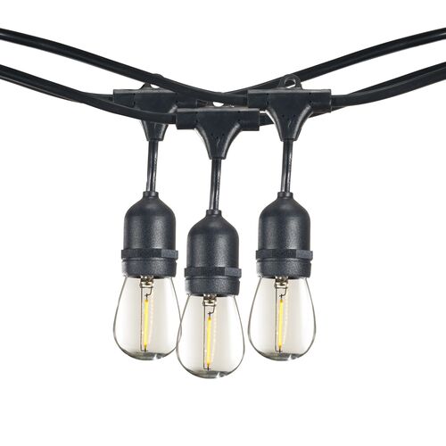 Caleb 15-Pc String Lights, Black
