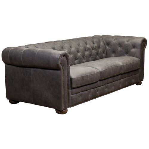 Pennington Tufted Leather Sleeper Sofa 2 Pennington Tufted Leather Sleeper Sofa