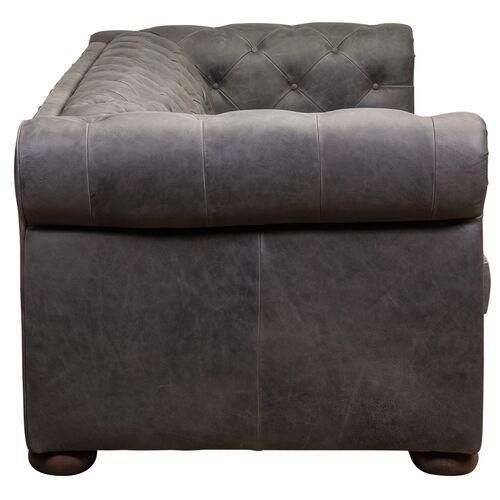 Pennington Tufted Leather Sleeper Sofa 3 Pennington Tufted Leather Sleeper Sofa
