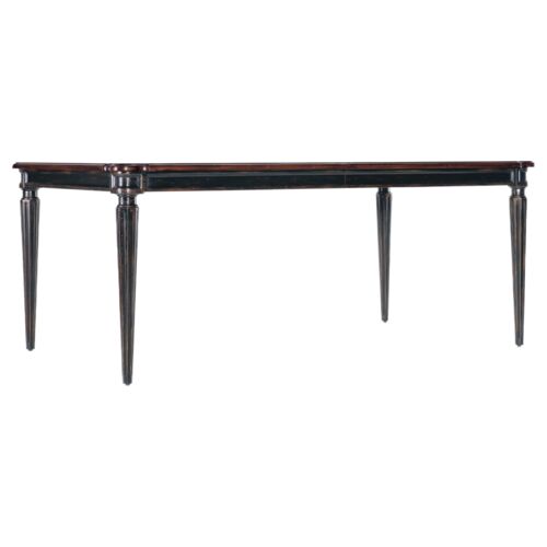 Charleston Leg Rectangular Extension Dining Table, Black Cherry 1 Charleston Leg Rectangular Extension Dining Table, Black Cherry