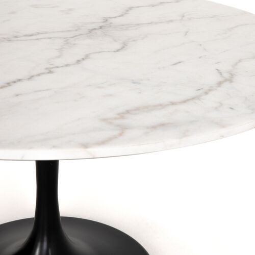 Ray 55" Dining Table, White Marble 5 Ray 55" Dining Table, White Marble