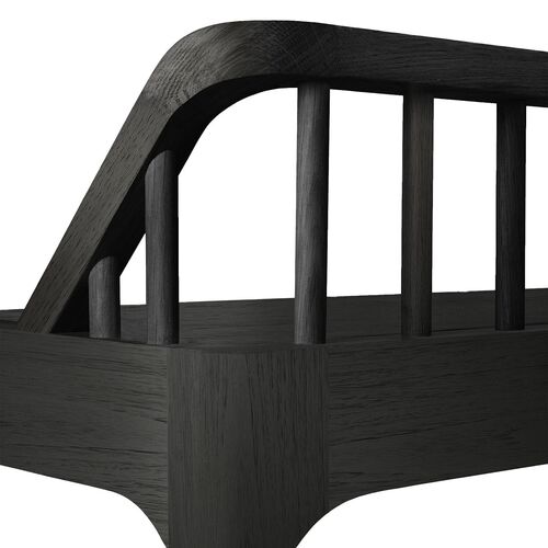 Spindle Bench, Oak 4 Spindle Bench, Oak
