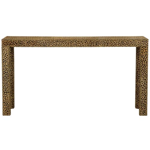 Leopard Hide Console Table, Brown/Black 3 Leopard Hide Console Table, Brown/Black