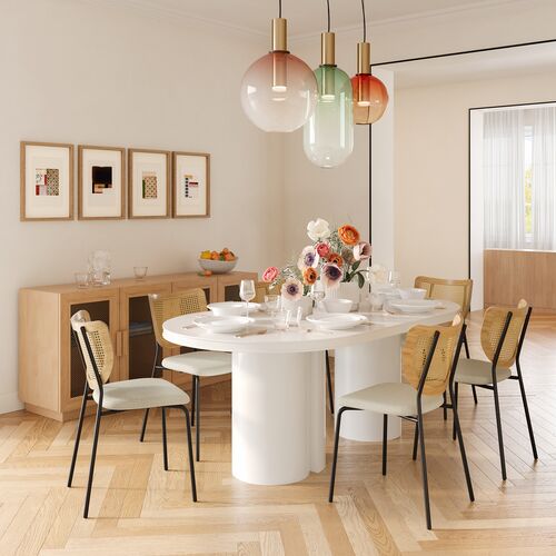 Dareth Lacquer Oval Dining Table 2 Dareth Lacquer Oval Dining Table