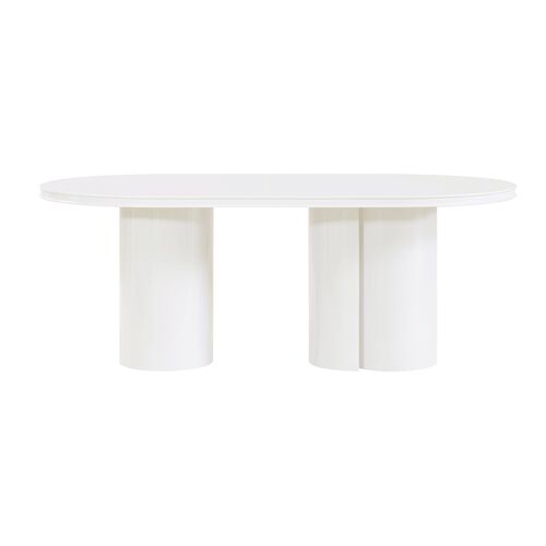 Dareth Lacquer Oval Dining Table 3 Dareth Lacquer Oval Dining Table
