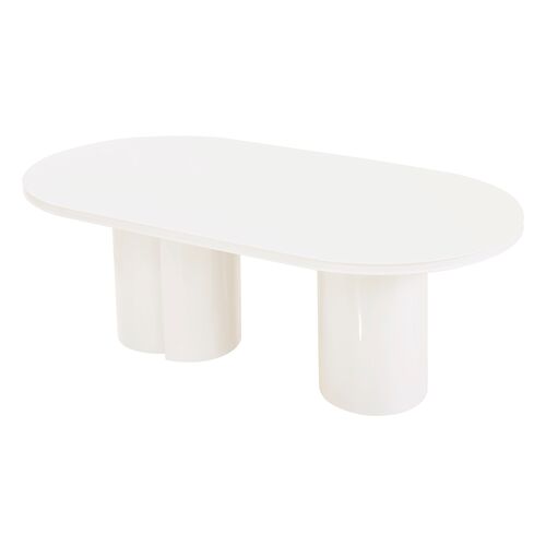 Dareth Lacquer Oval Dining Table 4 Dareth Lacquer Oval Dining Table