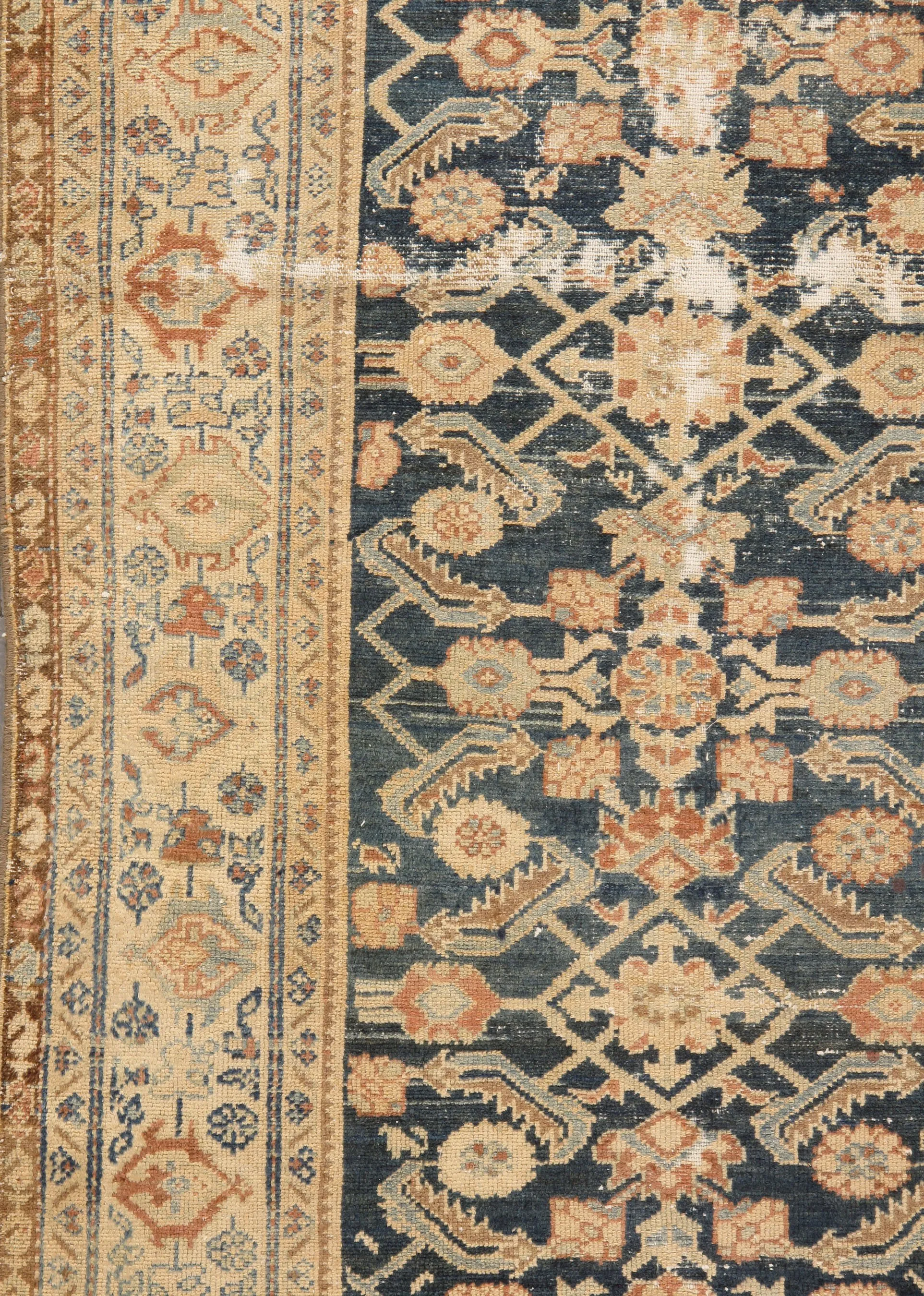 Slightly Distressed Malayer Rug 4'4 X 5' 3 Slightly Distressed Malayer Rug 4'4 X 5'