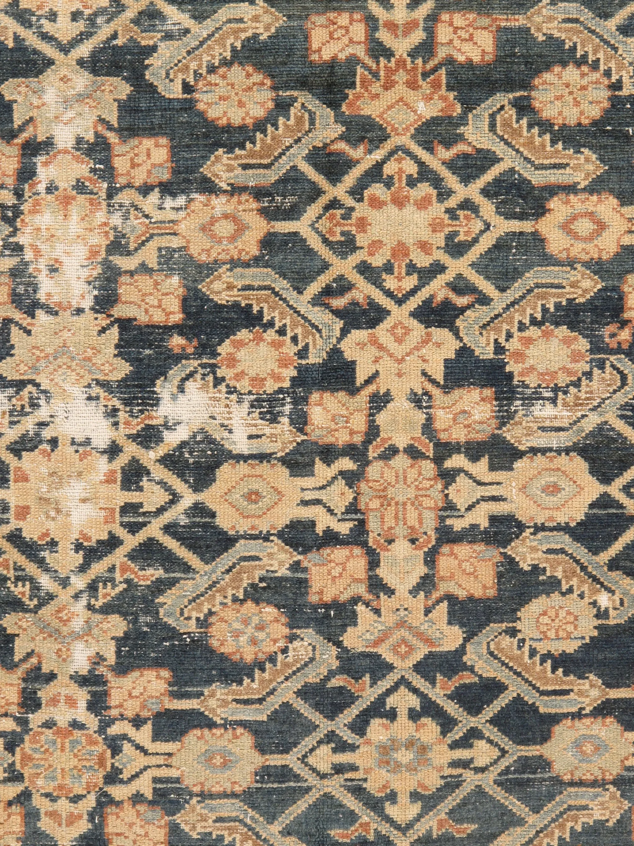Slightly Distressed Malayer Rug 4'4 X 5' 5 Slightly Distressed Malayer Rug 4'4 X 5'
