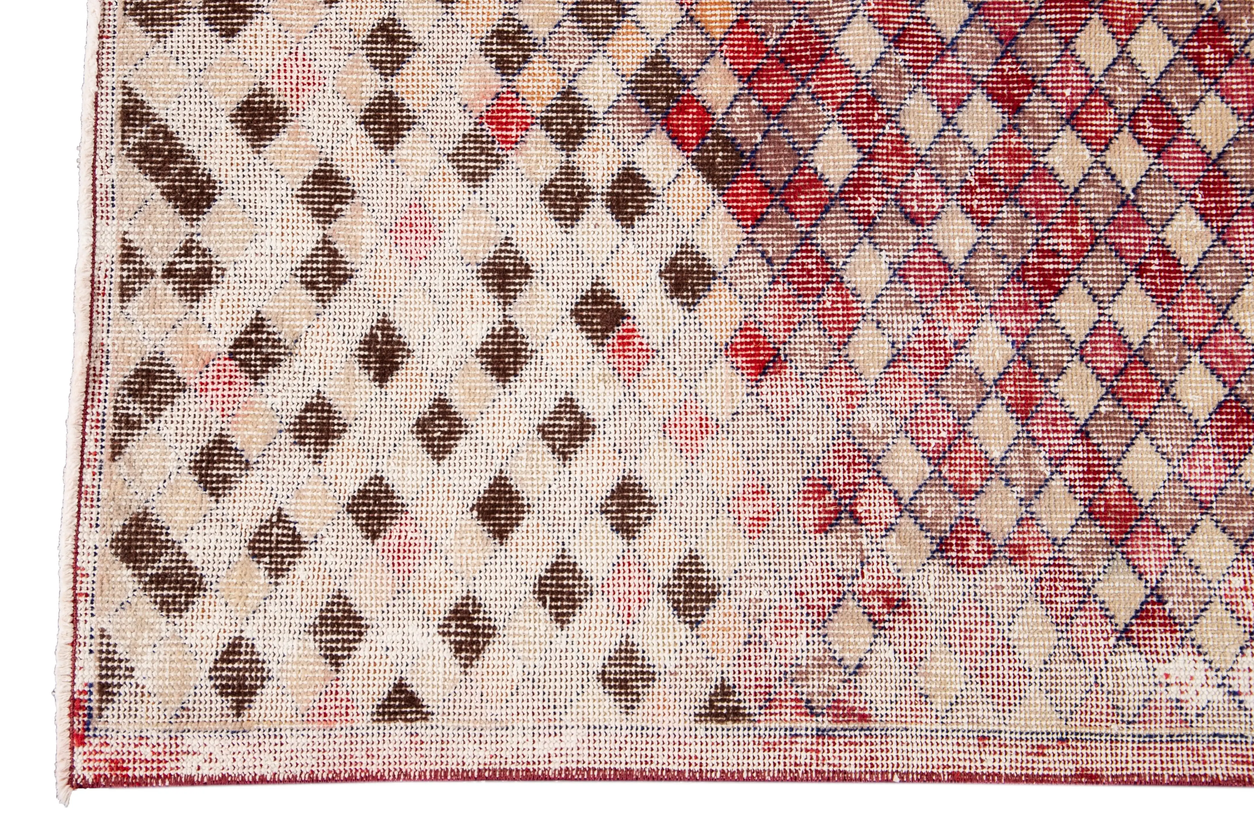 Vintage Turkish Wool Runner Rug 2 Vintage Turkish Wool Runner Rug