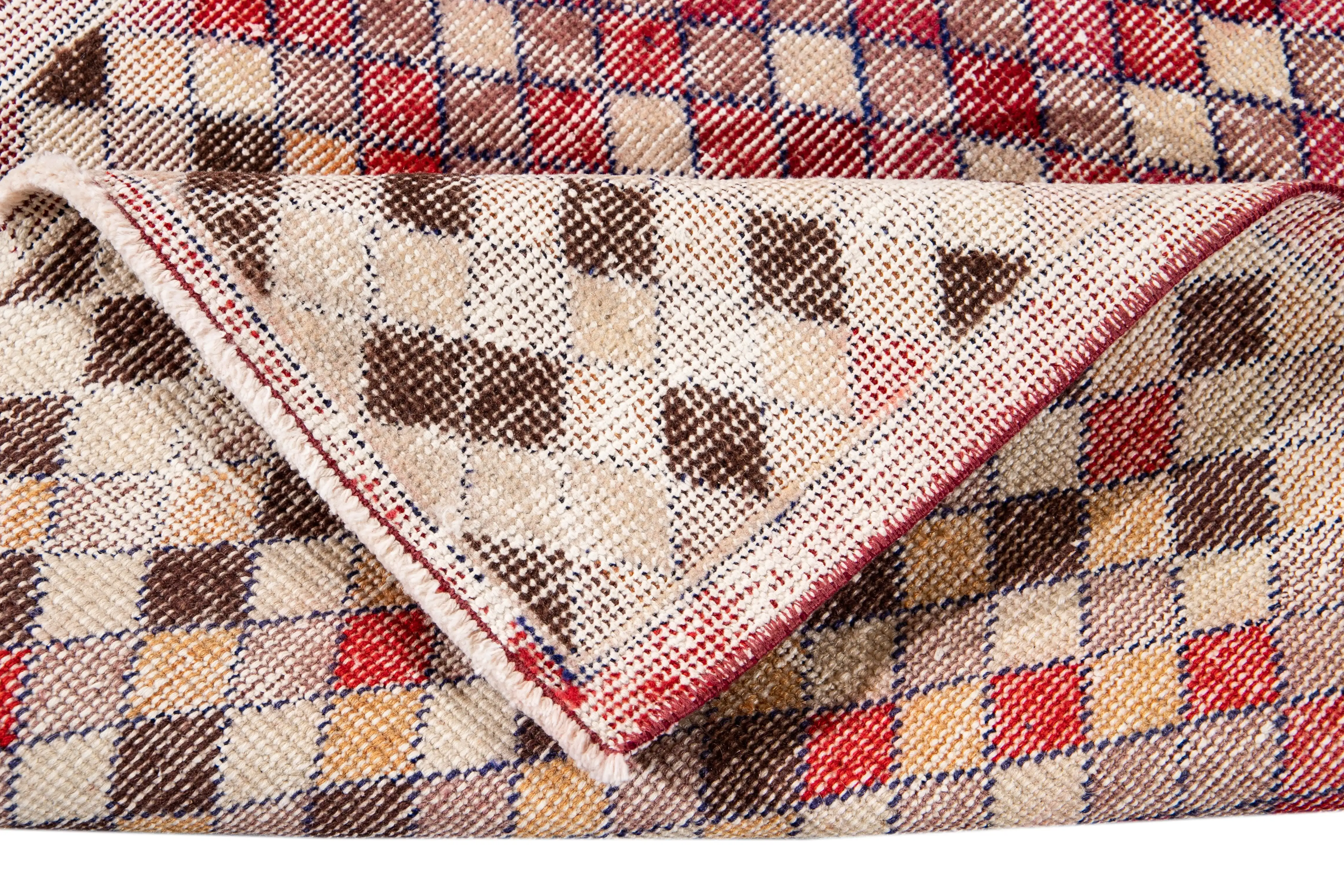 Vintage Turkish Wool Runner Rug 3 Vintage Turkish Wool Runner Rug