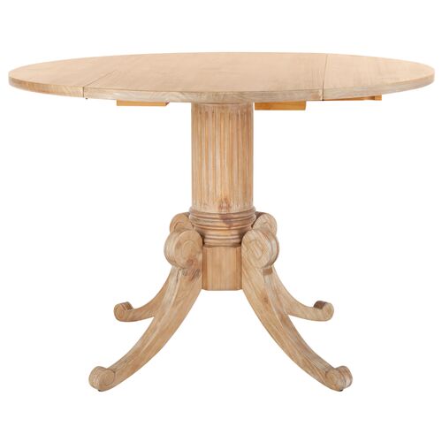 Jacquelyn Drop-Leaf Dining Table, Rustic Natural 1 Jacquelyn Drop-Leaf Dining Table, Rustic Natural