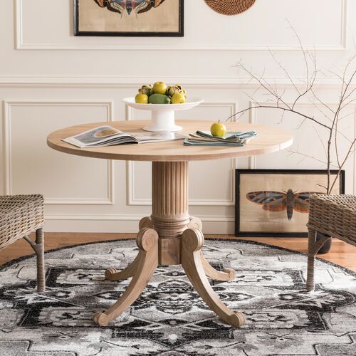 Jacquelyn Drop-Leaf Dining Table, Rustic Natural 9 Jacquelyn Drop-Leaf Dining Table, Rustic Natural