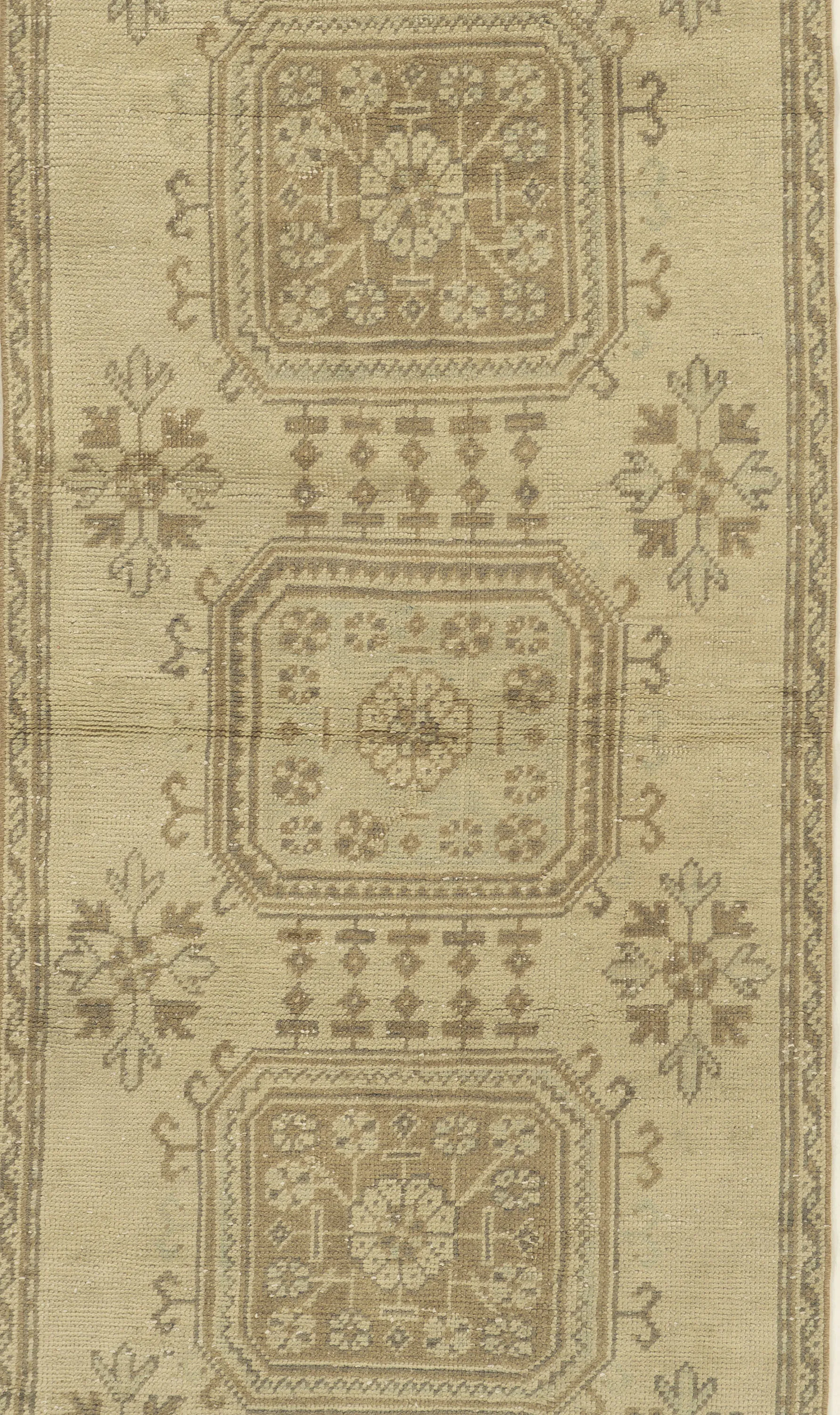 Turkish Oushak Runner 2'10 X 11' 7 Turkish Oushak Runner 2'10 X 11'