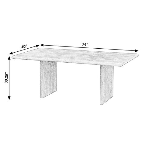 Jade Wood Panel Dining Table 7 Jade Wood Panel Dining Table