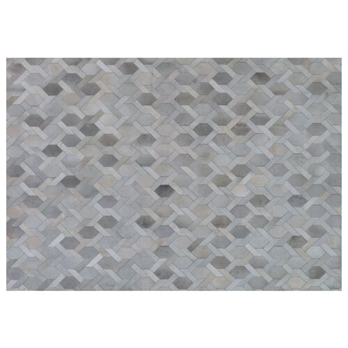 Ely Hide Rug, Gray/Silver 1 Ely Hide Rug, Gray/Silver
