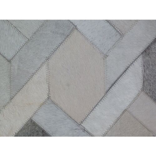 Ely Hide Rug, Gray/Silver 3 Ely Hide Rug, Gray/Silver