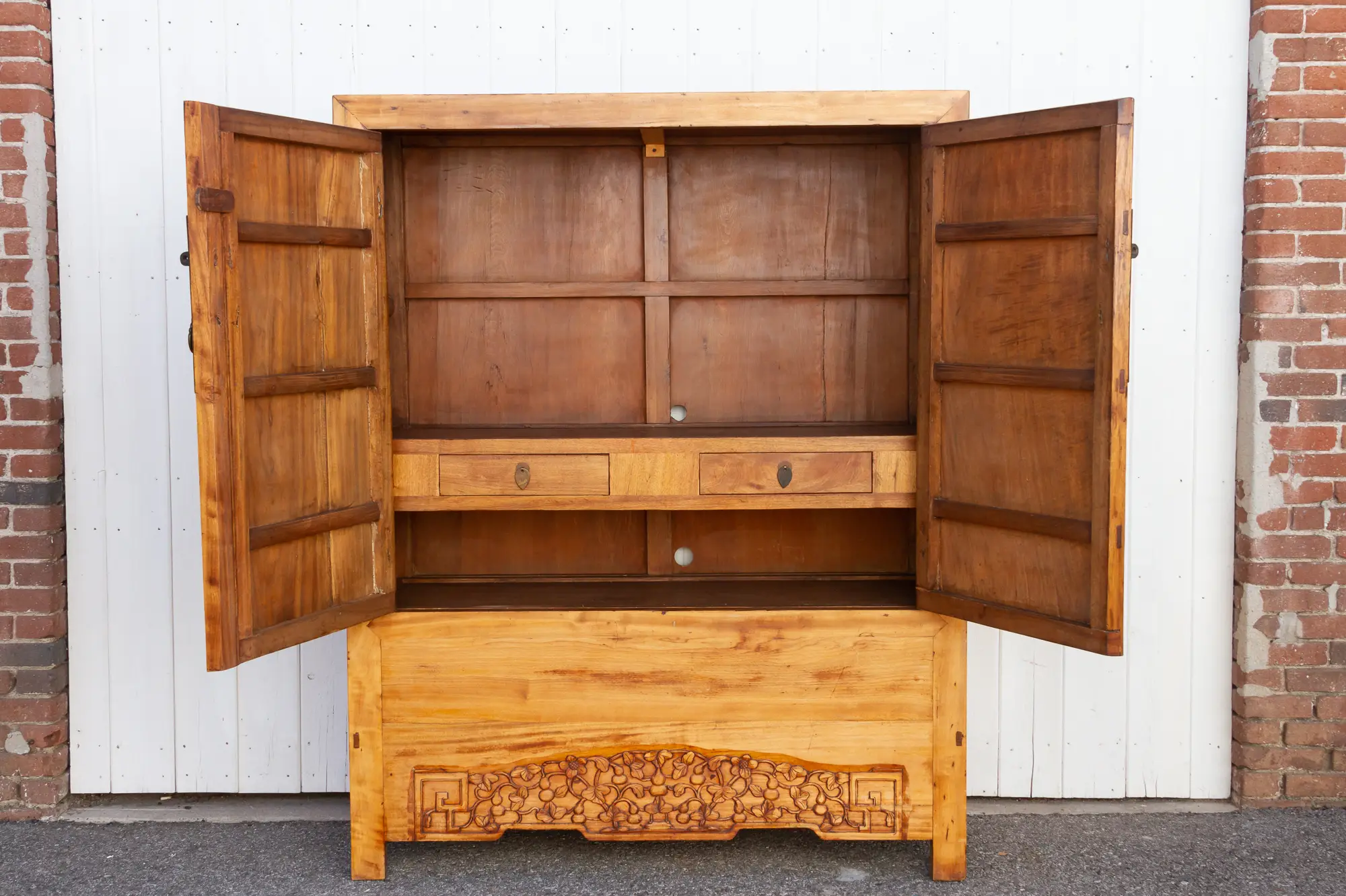 Antique Asian Cedar Armoire 8 Antique Asian Cedar Armoire