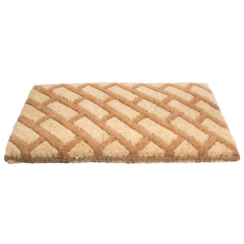 Diagonal Bricks Doormat, Brown 2 Diagonal Bricks Doormat, Brown