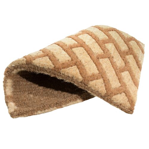 Diagonal Bricks Doormat, Brown 3 Diagonal Bricks Doormat, Brown