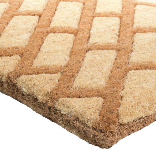 Diagonal Bricks Doormat, Brown 4 Diagonal Bricks Doormat, Brown