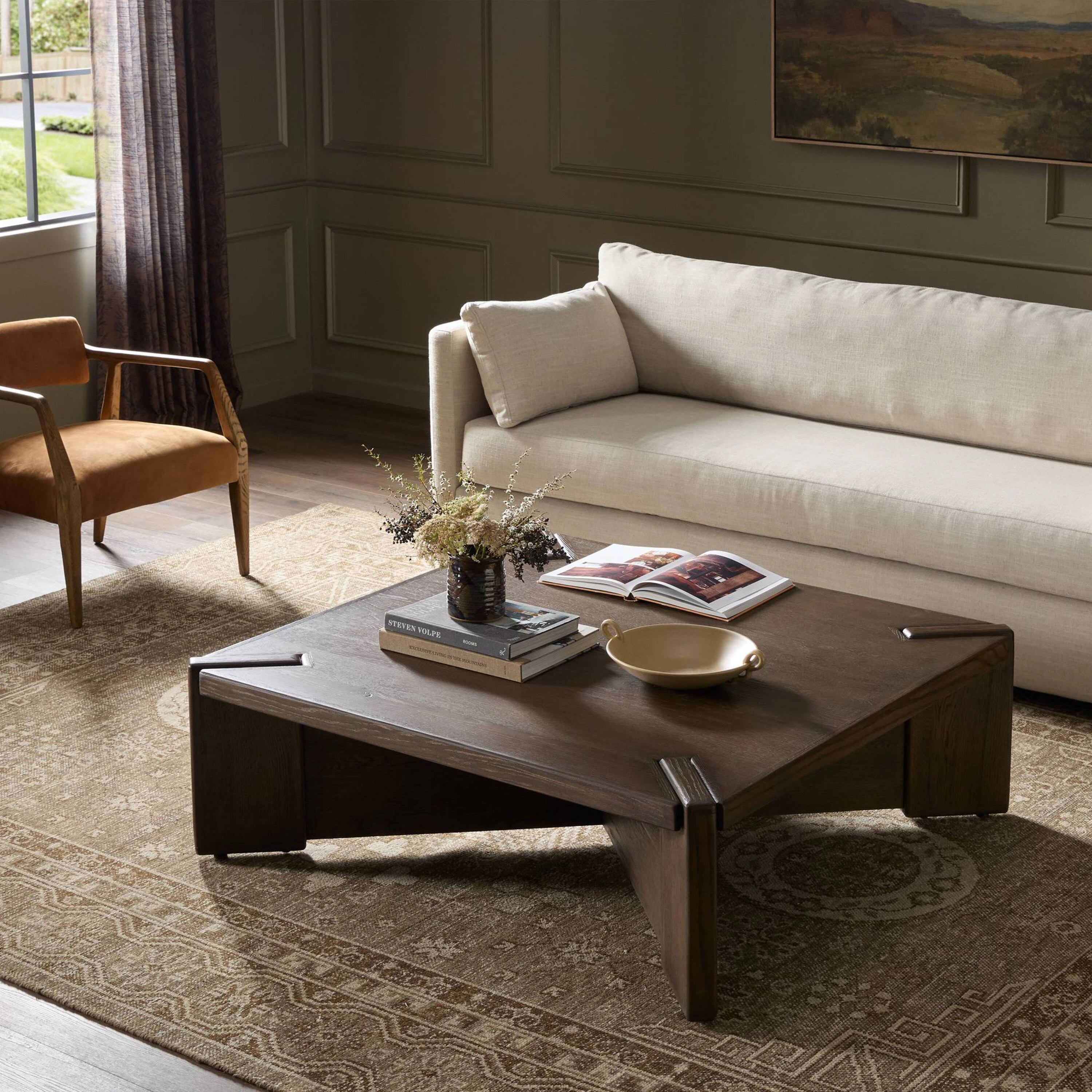 Windmere Square Coffee Table, Tobacco Oak 2 Windmere Square Coffee Table, Tobacco Oak