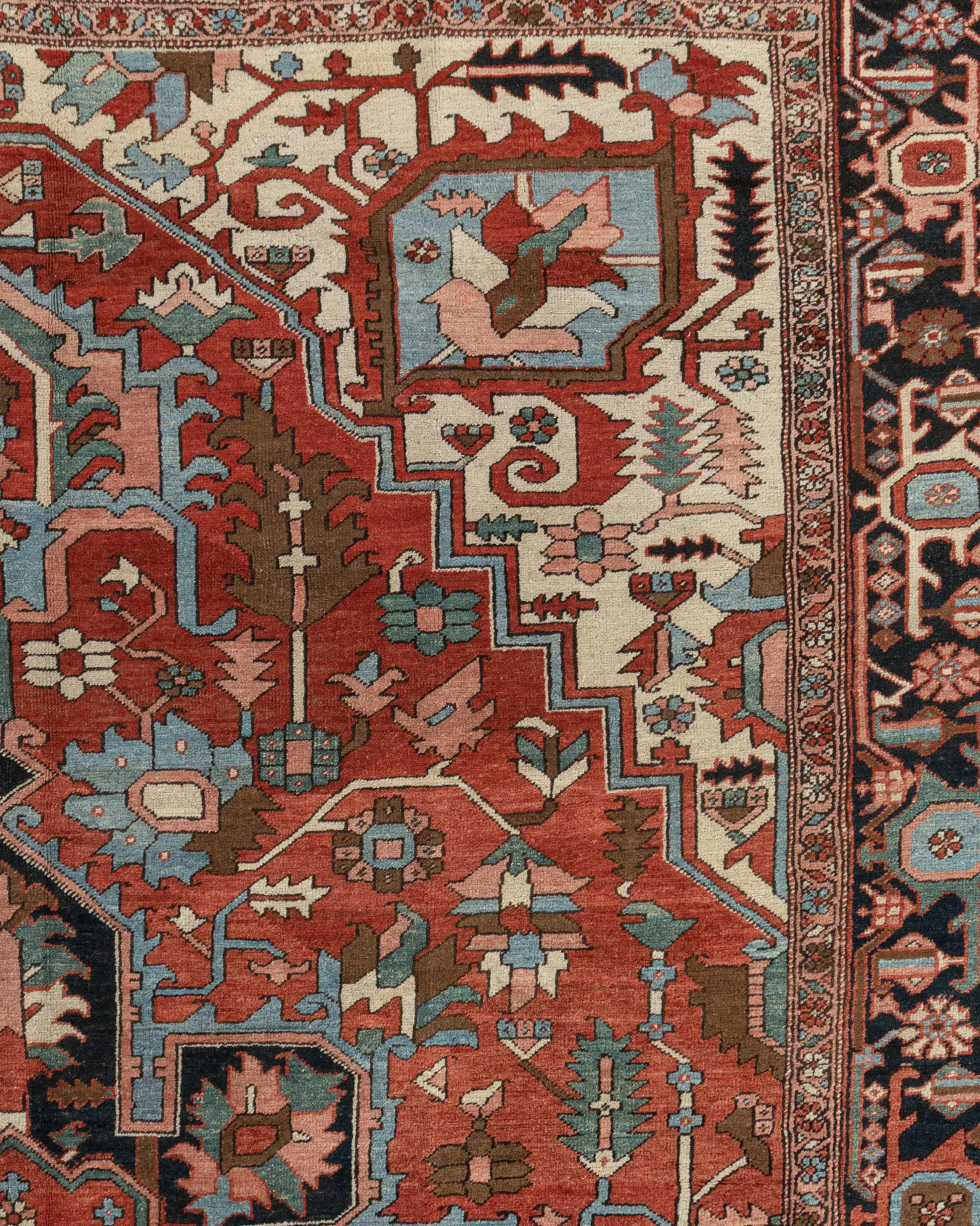 Persian Serapi Heriz Rug 9'7 X 12'6 2 Persian Serapi Heriz Rug 9'7 X 12'6