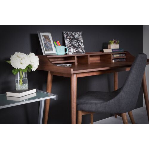 Reginald Desk, Walnut 6 Reginald Desk, Walnut