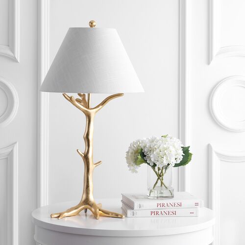 Willow Table Lamp, Gold leaf 2 Willow Table Lamp, Gold leaf