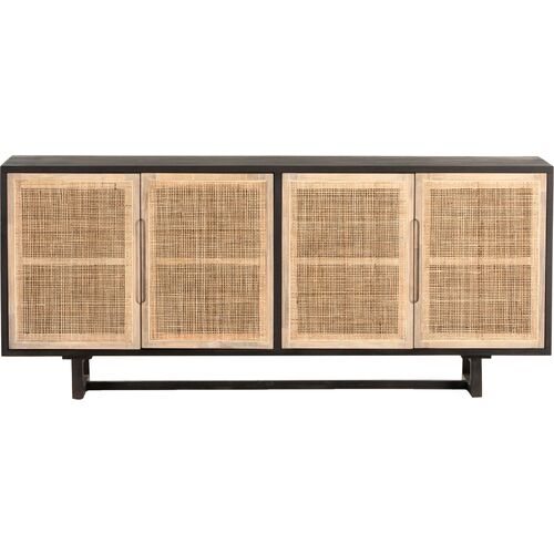 Michaela Cane Sideboard, Black Mango 2 Michaela Cane Sideboard, Black Mango
