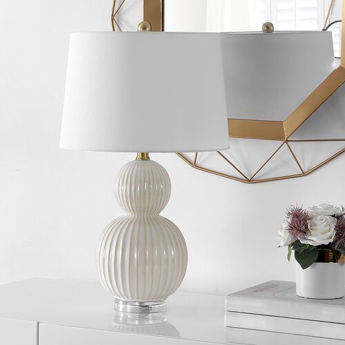 Zed Ceramic Table Lamp, Ivory 2 Zed Ceramic Table Lamp, Ivory