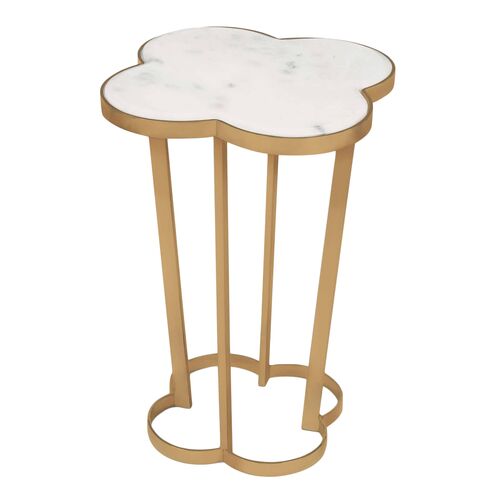 Clover Marble Top Side Table 1 Clover Marble Top Side Table