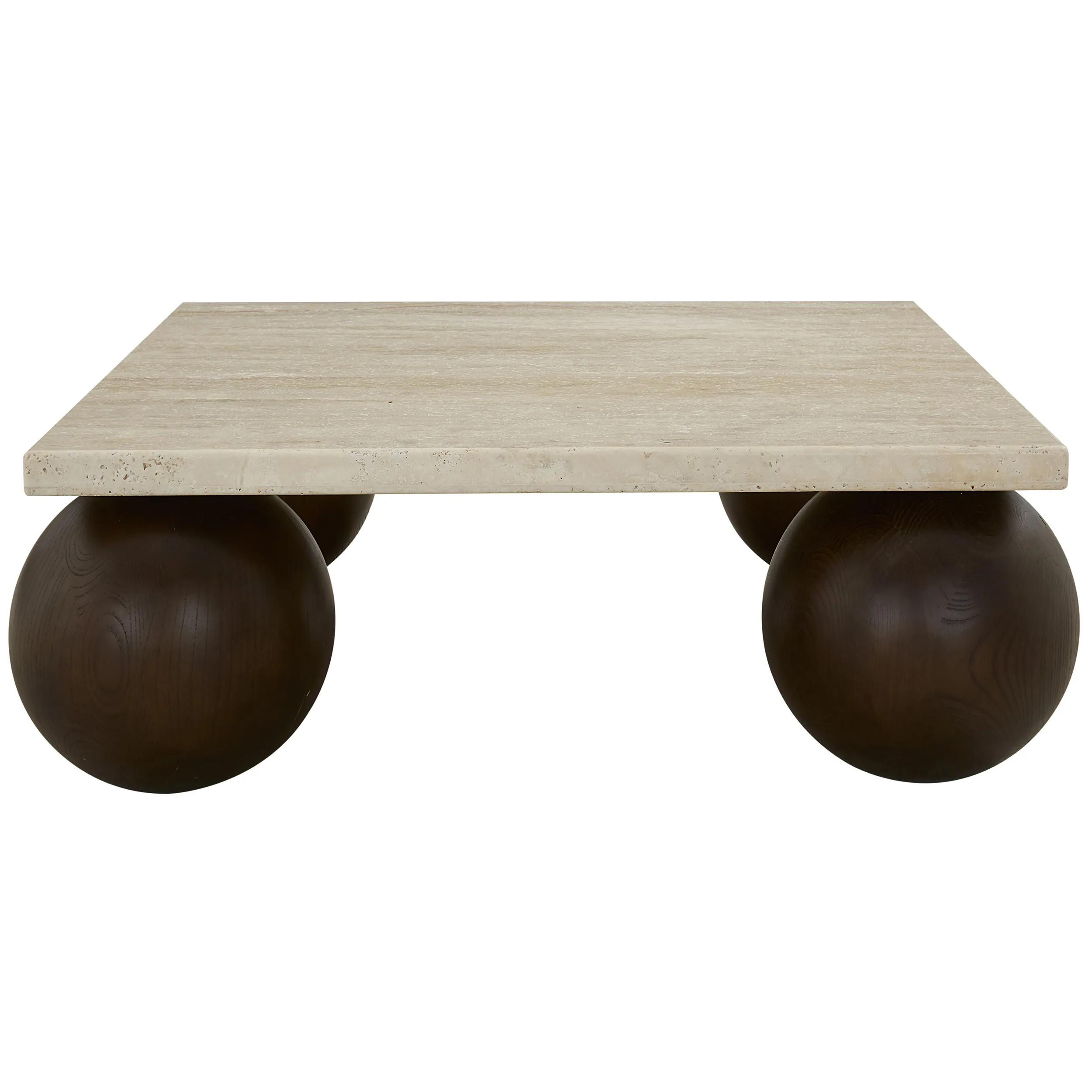 Charles Square Coffee Table, Warm Travertine 2 Charles Square Coffee Table, Warm Travertine
