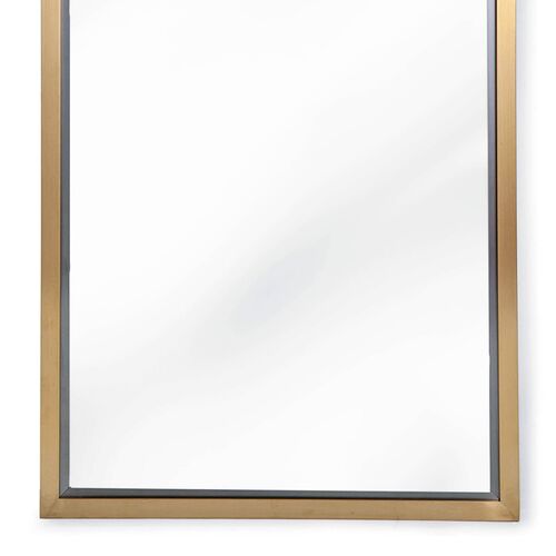 Rectangle Wall Mirror, Brass 3 Rectangle Wall Mirror, Brass
