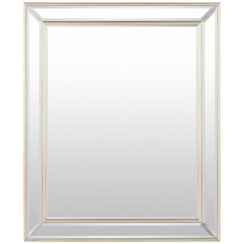 Coraline Rectangular Wall Mirror, Beige 1 Coraline Rectangular Wall Mirror, Beige