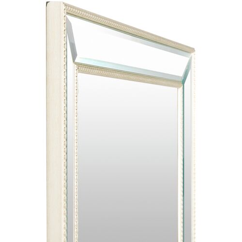 Coraline Rectangular Wall Mirror, Beige 4 Coraline Rectangular Wall Mirror, Beige
