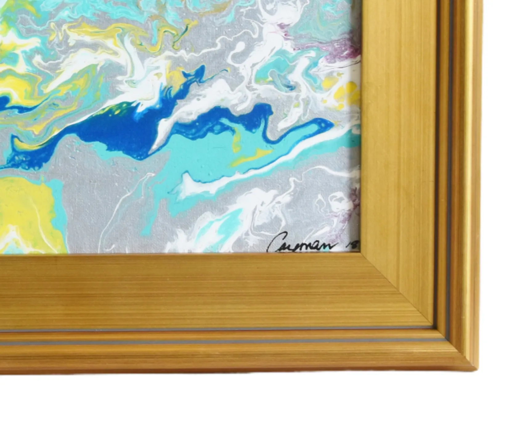Modern Abstract Marbleized Art Painting 4 Modern Abstract Marbleized Art Painting