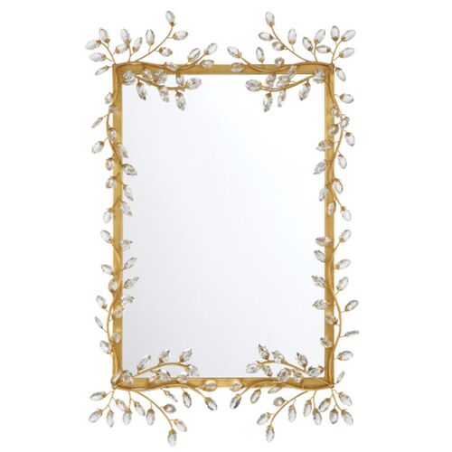 Forget Me Not Crystal Rectangular Wall Mirror 1 Forget Me Not Crystal Rectangular Wall Mirror