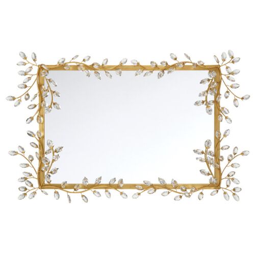 Forget Me Not Crystal Rectangular Wall Mirror 4 Forget Me Not Crystal Rectangular Wall Mirror