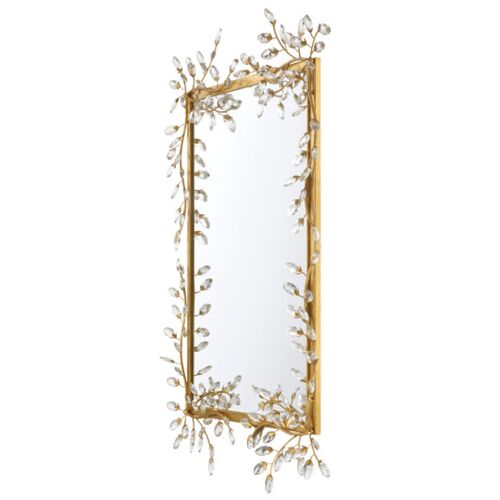 Forget Me Not Crystal Rectangular Wall Mirror 5 Forget Me Not Crystal Rectangular Wall Mirror