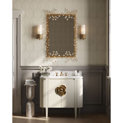 Forget Me Not Crystal Rectangular Wall Mirror 7 Forget Me Not Crystal Rectangular Wall Mirror