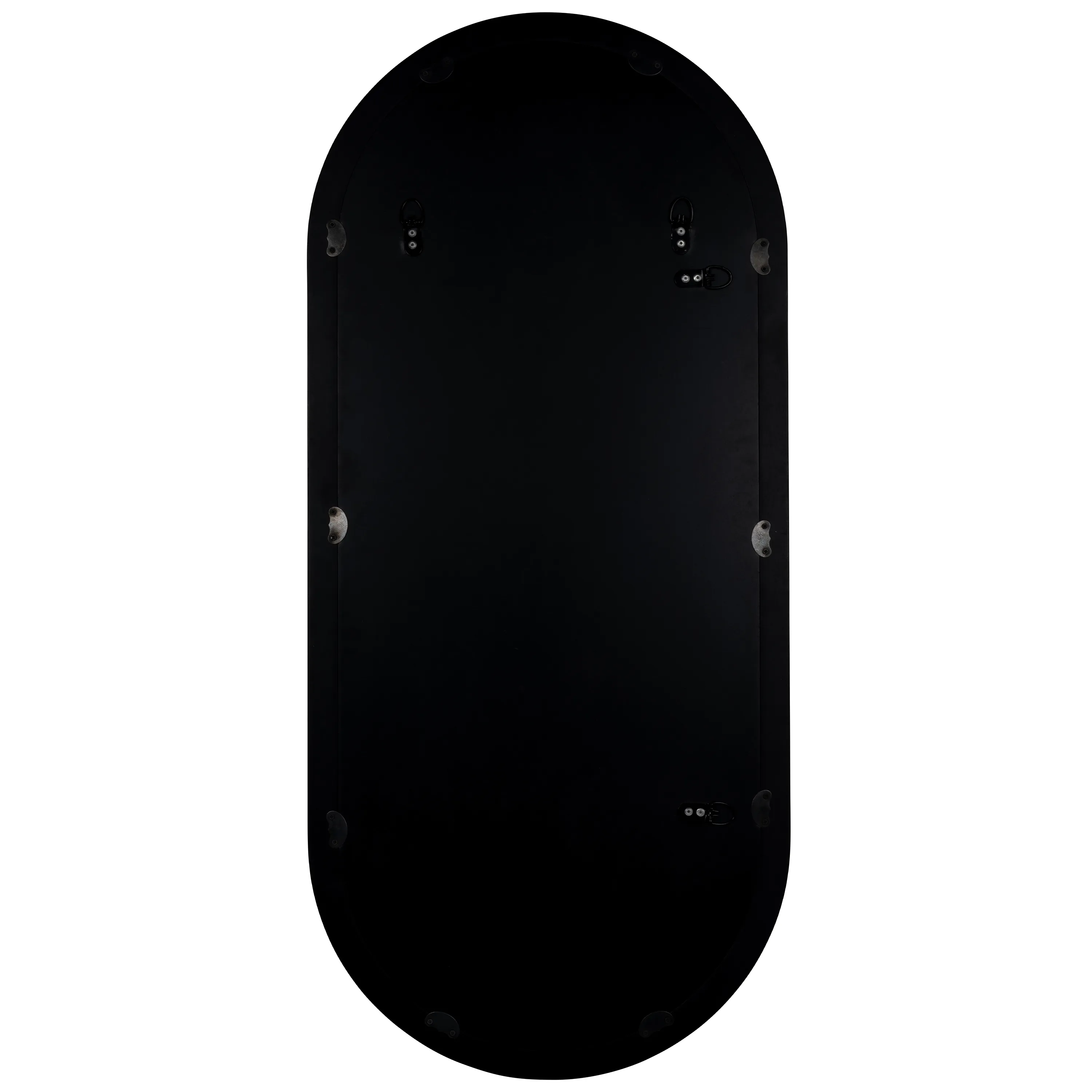 Marcia Oval Wall Mirror, Black 6 Marcia Oval Wall Mirror, Black