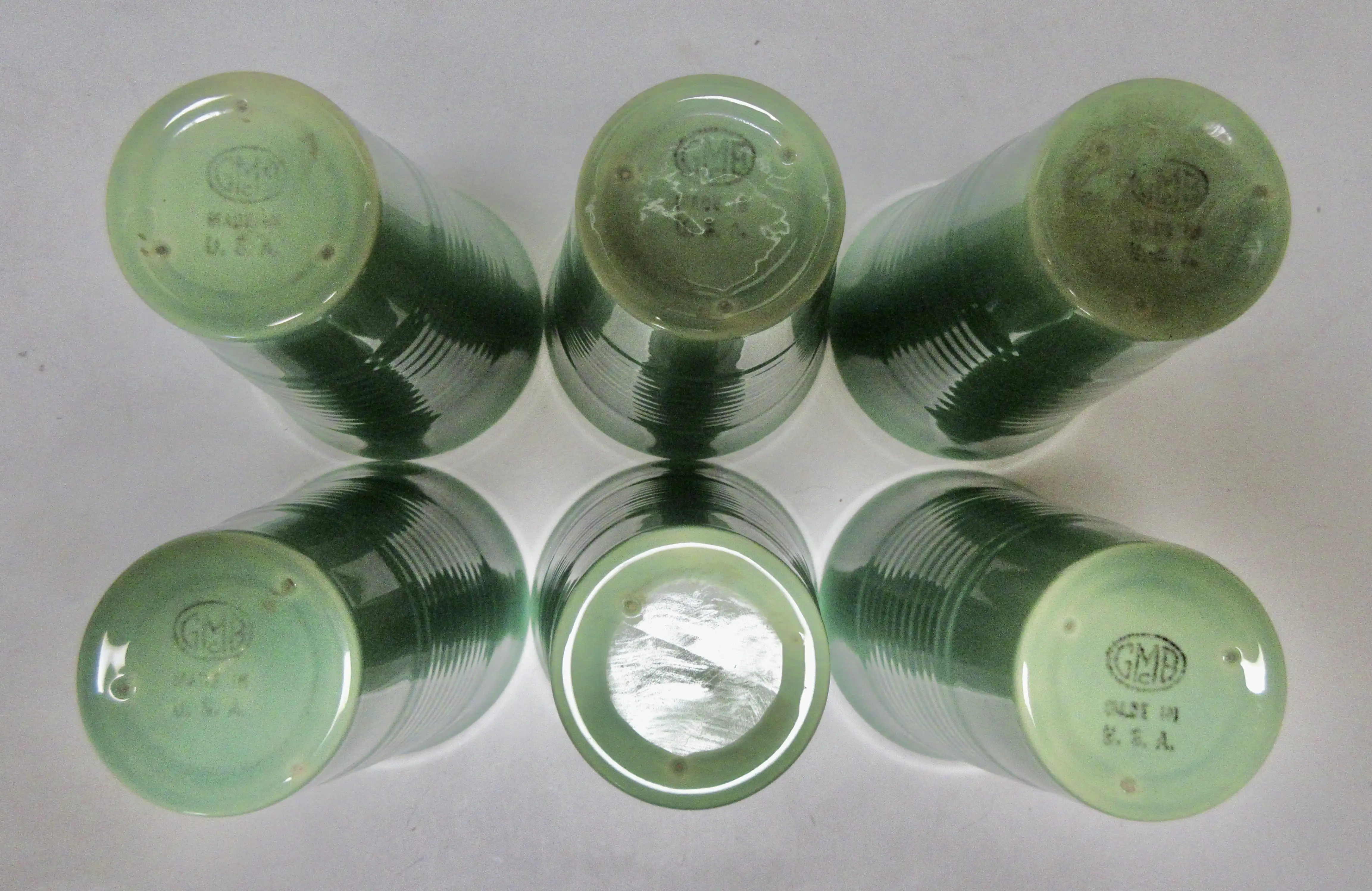 1930s Gladding McBean Iced Tea Glasses-6 7 1930s Gladding McBean Iced Tea Glasses-6