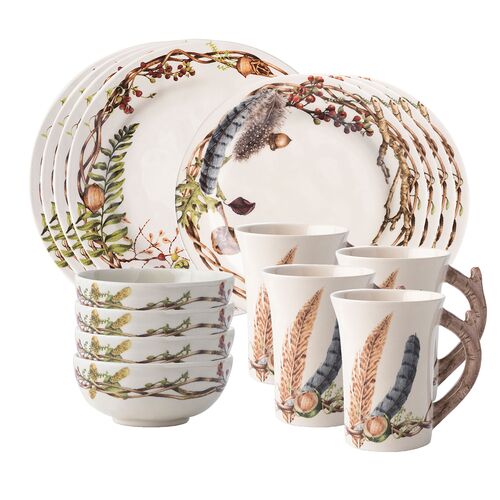Forest Walk Mug, Ivory/Multi 3 Forest Walk Mug, Ivory/Multi