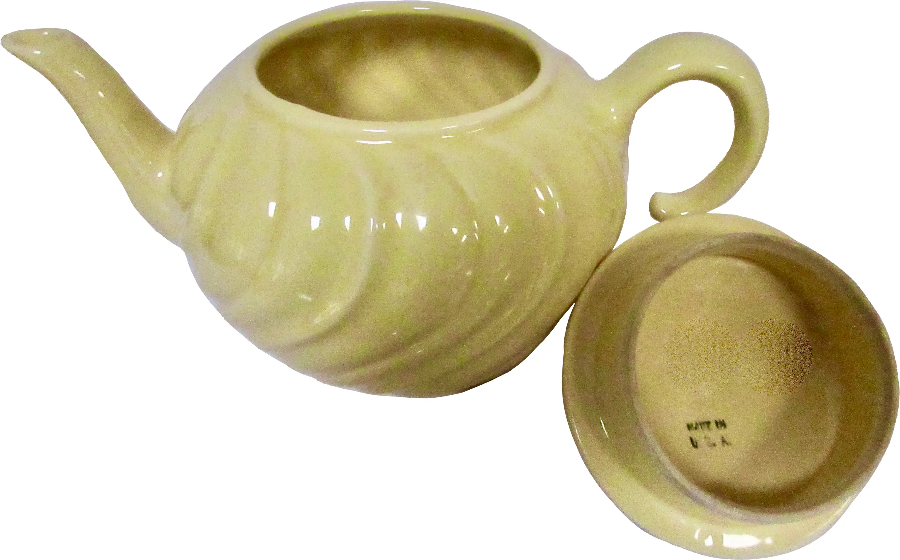 Gladding McBean Swirl Tea Pot 4 Gladding McBean Swirl Tea Pot