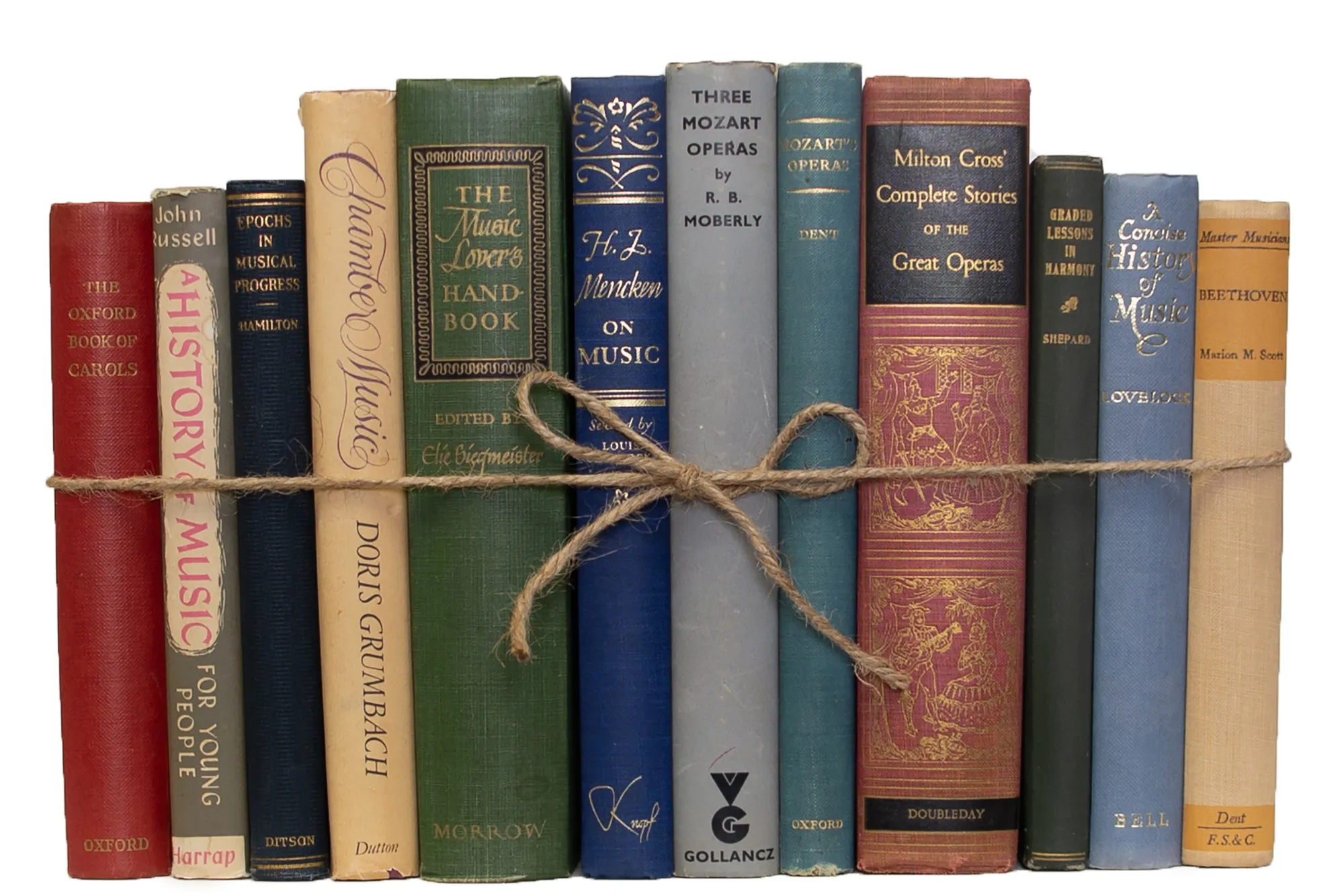 Vintage Coffee Book Stack, Music 1 Vintage Coffee Book Stack, Music