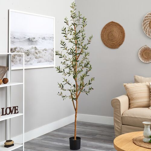 82" Olive Artificial Tree 7 82" Olive Artificial Tree